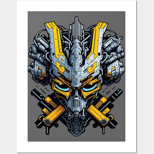 Mecha Skull S03 D71 Posters and Art